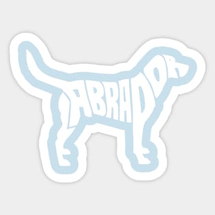 Labrador white Sticker